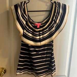 NWOT Lilly Pulitzer off the shoulder Ruffle shirt